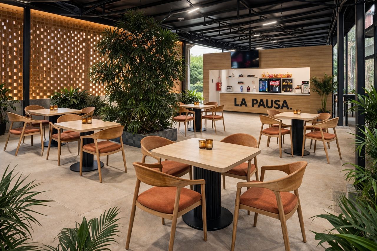 Cafet La Pausa, espace lounge de Padelta Cocody Danga